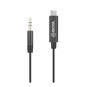 Boya adapterkabel 3,5 minijack han til USB type C 15 cm