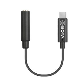 Boya adapterkabel 3,5 TRS hun til Type C, 15 cm