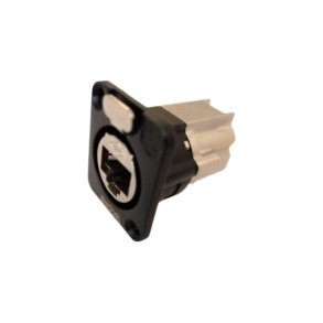 Enova RJ45 chassis gennemføring Cat6A, sort