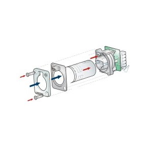 RJ45 etherCON hun chassis (gennemføring) m/sealing kit