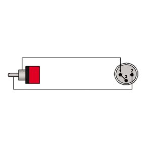 Adapter XLR han > RCA han