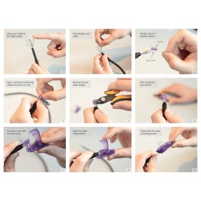 ProCab CAT6A RJ45 modular stik, uskærmet